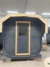Баня квадро 3 м. с козырьком