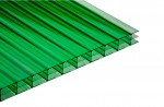Поликарбонат сотовый 4 мм зеленый